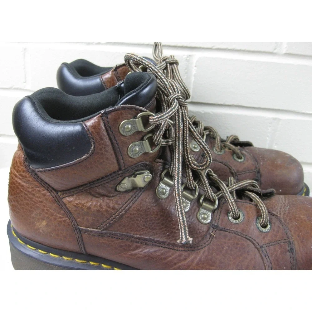 Y2K Dr Martens Heritage Ankle Boots Men's (10) 11302 Brown Leather Chunky